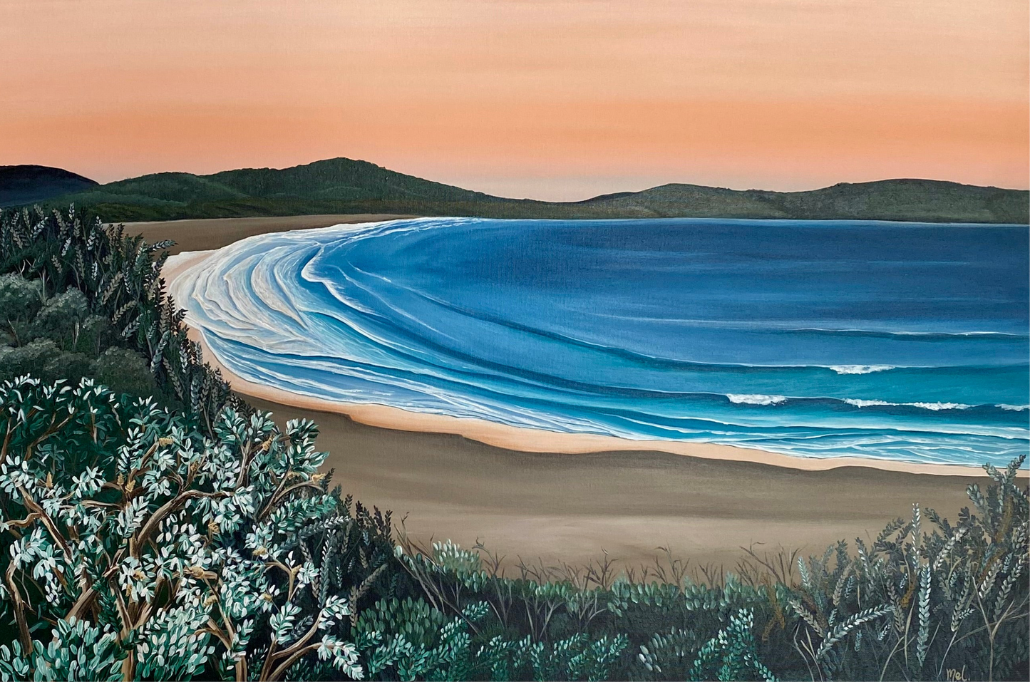 Rising & shining at Racecourse beach - Limited Edition Fine Art Print
